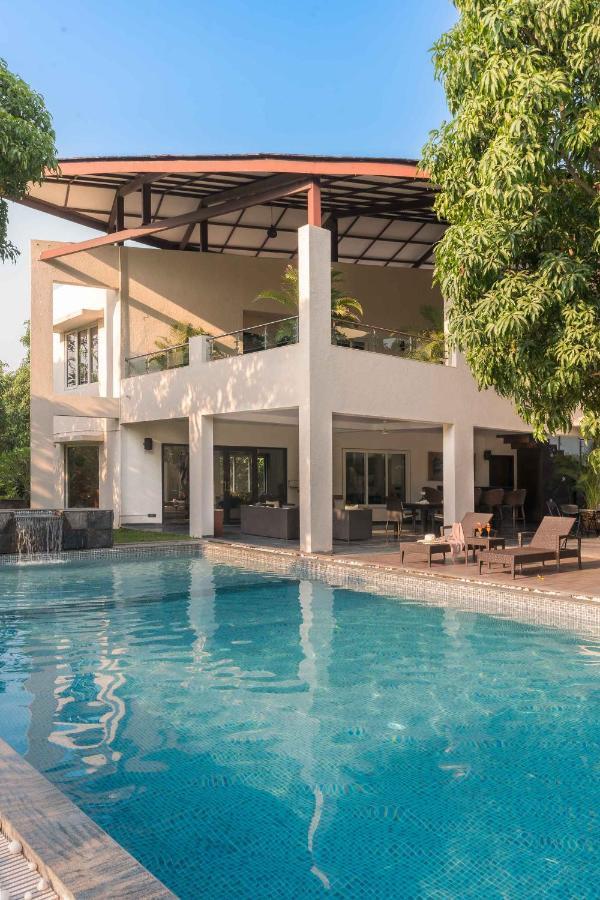 The Leaf By Stayvista - An Enchanting Escape Offering A Pool, Terrace, Lush Lawn, Contemporary Interiors, And Indoor Games 阿里巴格 外观 照片